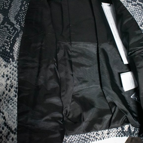 IRO Ashville Snake Embossed Leather Moto Jacket - Picture 8 of 9